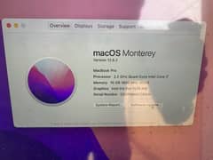 Macbook pro 2015 i7 16 GB 15.4 inch