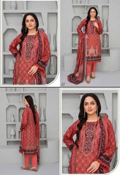 3 piece printed lawn collection