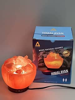 Himalayan Salt lamp (Bowl with Chunks)-Best Gift idea