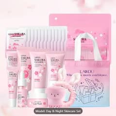 LAIKOU Japan Sakura 10-Piece Skincare Set with Cream Products