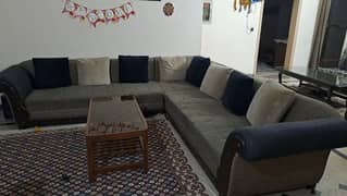 7 seater L shape sofa