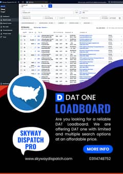 DAT One – The Ultimate Load Board - Weekly/Monthly