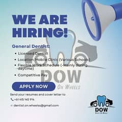 job for licenced dentist