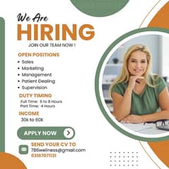 Urgent Hiring 2025! Job Vacancies, Marketing, Sales, Management,