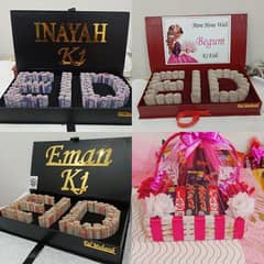 Eid Gift , wife Gift, Eid Mubarak Gift, flowers bouquet, chocolate box