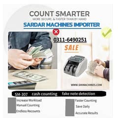 Cash currency note counting machine,Packet count with fake note detect