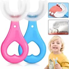 silicone u-shaped tooth brush for kids
