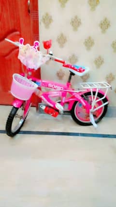 barbi pink colour bicycle