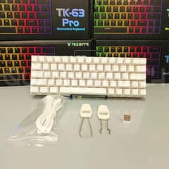 TK 63 Pro Mechanical Wireless RGB Gaming Bluetooth/Wired Keyboard