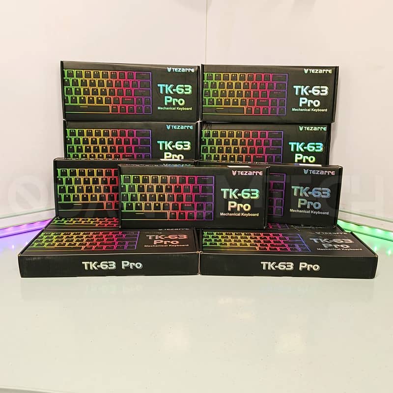 TK 63 Pro Mechanical Wireless RGB Gaming Bluetooth/Wired Keyboard 1