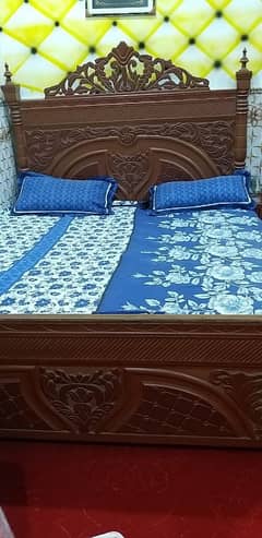 double bed singar mazz and cupboard