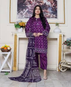 Silk Embroidered 3 Pcs Women's Stitched Suit