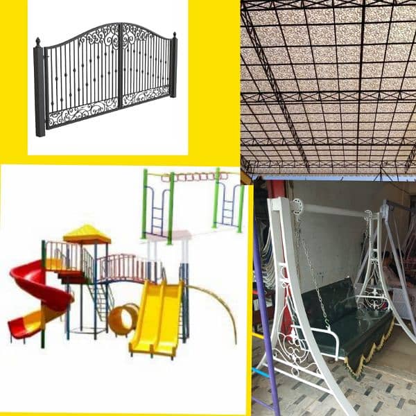play ground swings and roof shade in fiber glass. watsap. 03272933969 0