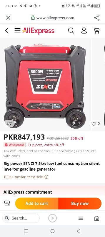 That is new generator take heavy duty 0