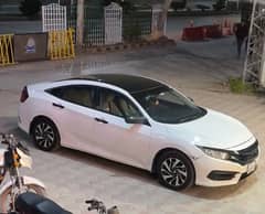 Honda civic for rent in Islamabad with driver on day wise