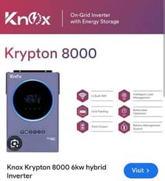 Knox Krypton 8000 6kw hybrid Inverter Final 154k yes