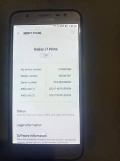 Samsung J7 prime 3GB Ram 16GB Storage