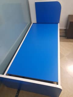 Single Bed in Blue Color
