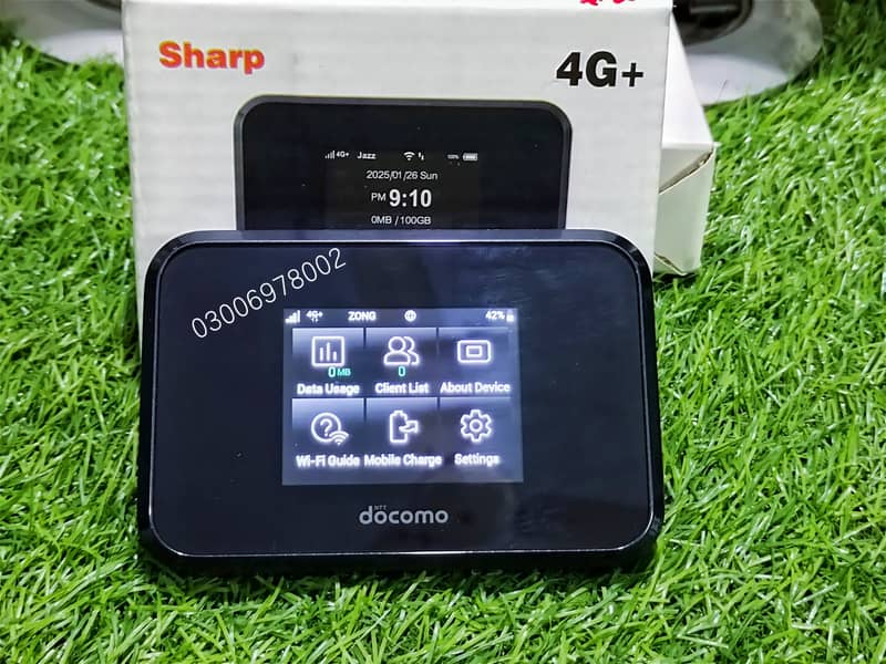 4g+ Docomo japanese Pocket Wifi Station sh-05l Cloud All Sim Zong,jazz 0