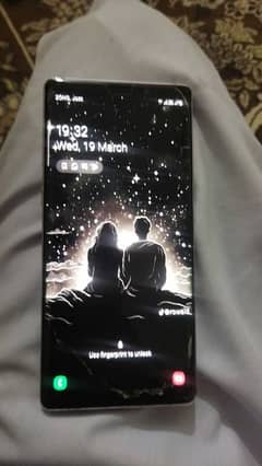 Galaxy Note 9 dual SIM 6/128 PTA official just front glass crack