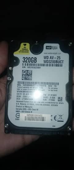 hard drive 320gp k ha03103121491 P call kar n