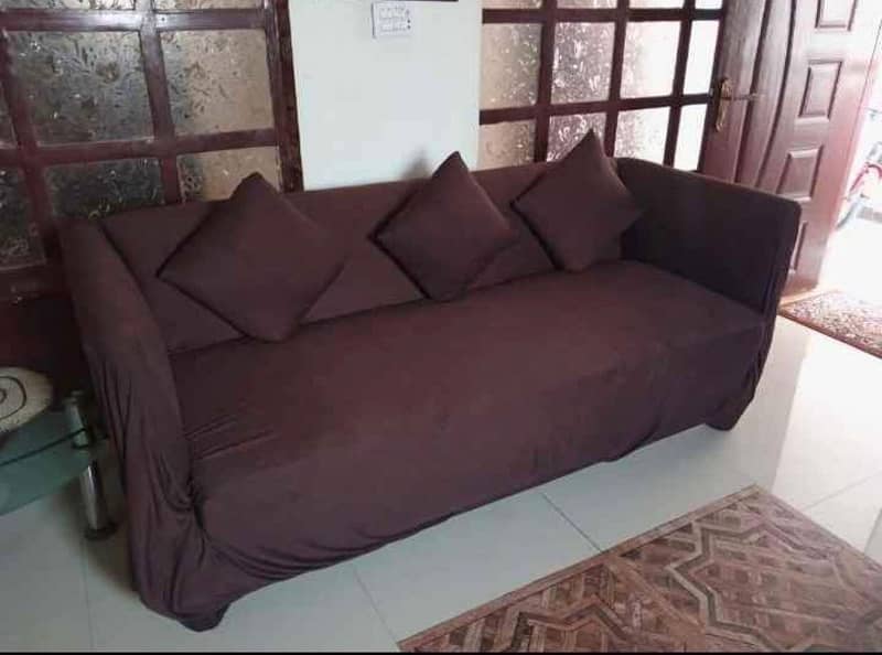 L shape sofa cover 4