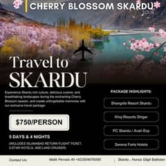 Skardu Cherry Blossom Tour – 5 Days | 4 Nights | By Air