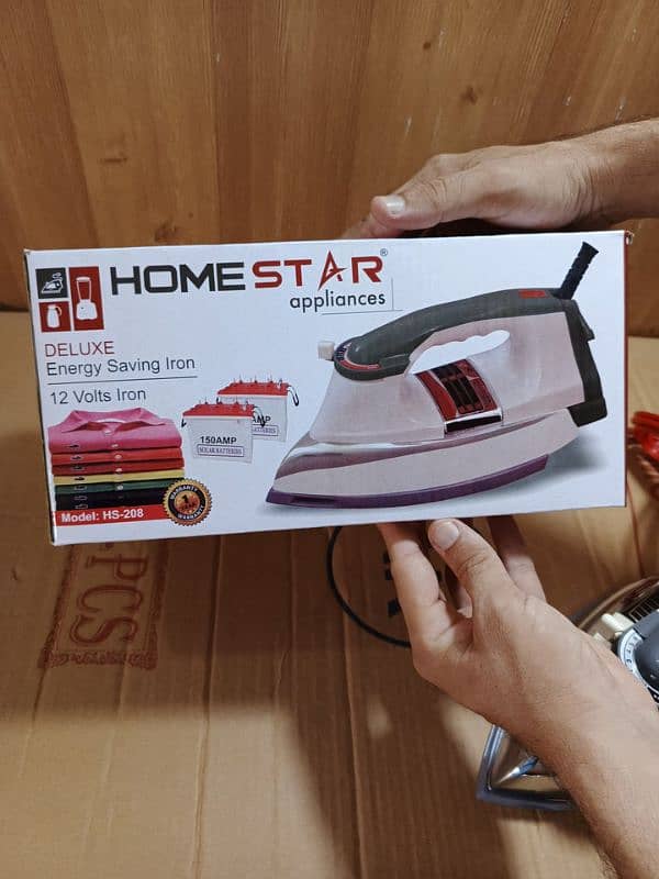HANOVER GERMANY - 12 VOLTS- DRY IRON - UPS SOLAR SUPPORTED 9