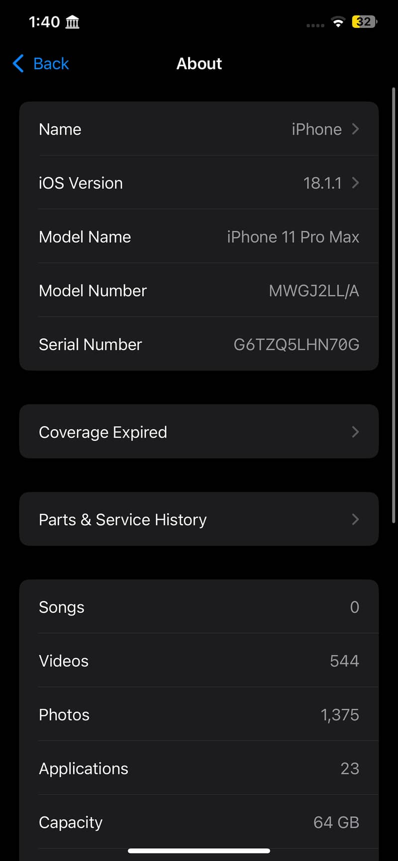 iPhone 11 pro max 0