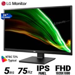 24" Inch LG 75Hz with All Ports & Speakers IPS Full HD Led Monitor