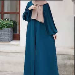 Zipper Abaya Georgette