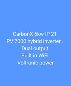 6kw hybrid solar inverter