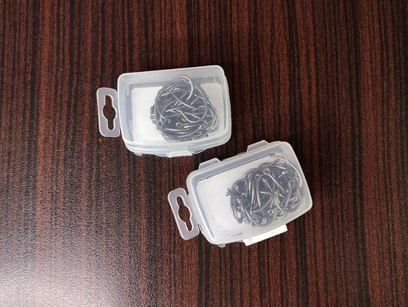 100 Fishing Hooks Machli Kanta Barbed High Carbon Stainless Steel No 4 2