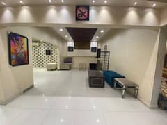 gulshan e iqbal block 5 lower portion silent commercial office reday to move 60 ft road prime location