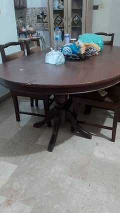 dinning table with 6 chairs