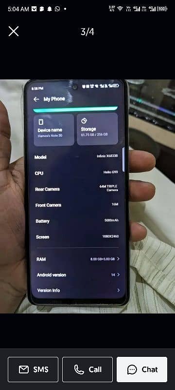 infinx note 30 16/256 1