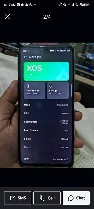 infinx note 30 16/256 2