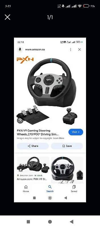 Pc with LCD And steering wheel  i5 DDR3 250HD R12GB  Graphics Card 2GB 2