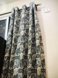 gray colour curtain 9.5ft