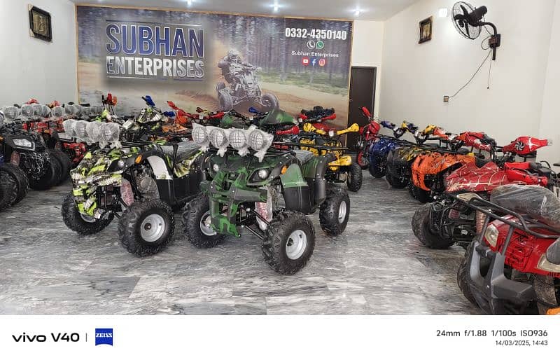 Box Pack 125cc Hunter Jeep Atv Quad 4 Wheels Bikes Delivery In All Pak 0