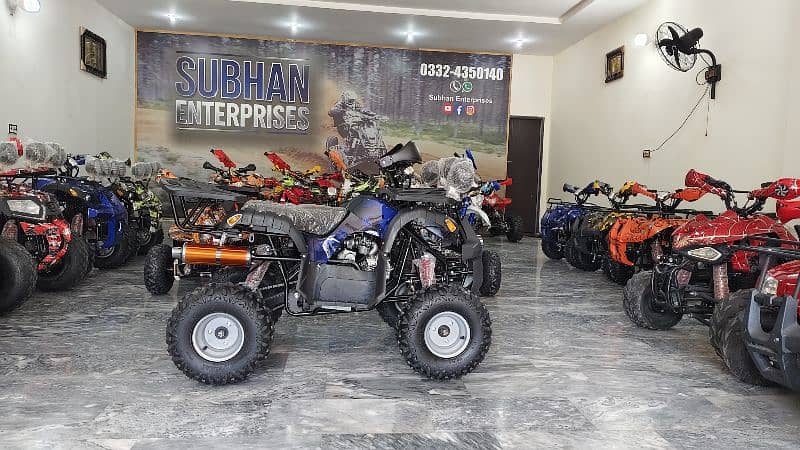 4 × 4 Hydraulic Disk Breaks 125cc Jeep Atv Quad Bike Delivery In All 1
