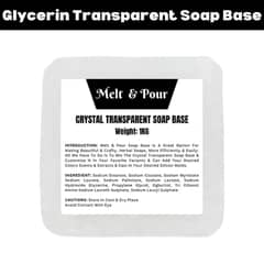 Melt and Pour Transparent Glycerin Soap Base 1KG - AestheticDecor. PK