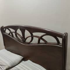 Wooden/Polish Bed set for sell