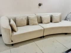 Elegant l shape sofa set 2 months used