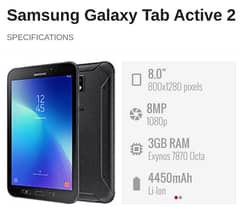 LOOK LIKE NEW TAB SAMSUNG GALAXY TAB ACTIVE 2 PTA APPROVED