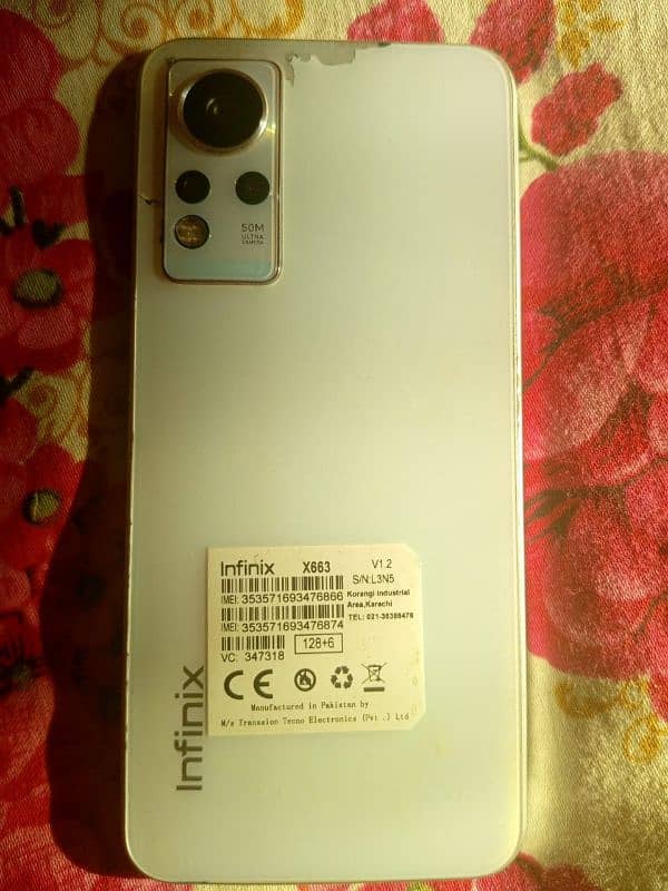infinix Note 11 6+5 GB ram 128 GB rom box charger 9
