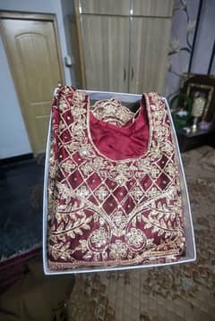 Bridal lehenga for sale no use like new standard size stitched