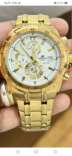 CASIO EDIFICE GOLDEN COLOR WATCH FOR SALE