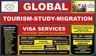 Tourism -Study -Migration USA ,CANADA, AUSTRALIA, UK , EUROPE