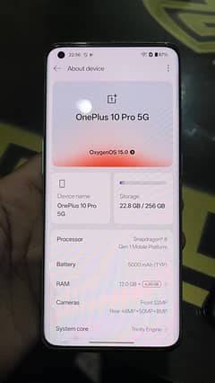 OnePlus 10 pro 12/256 gb PTA Approved